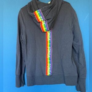 Jane Fonda Rainbow Hoodie and Sweatpants set